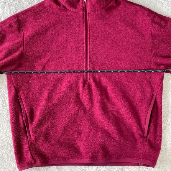 ❤️ Lululemon Oversized-Fit Fleece Half Zip Pomegranate Men’s Size Small - Picture 7 of 15